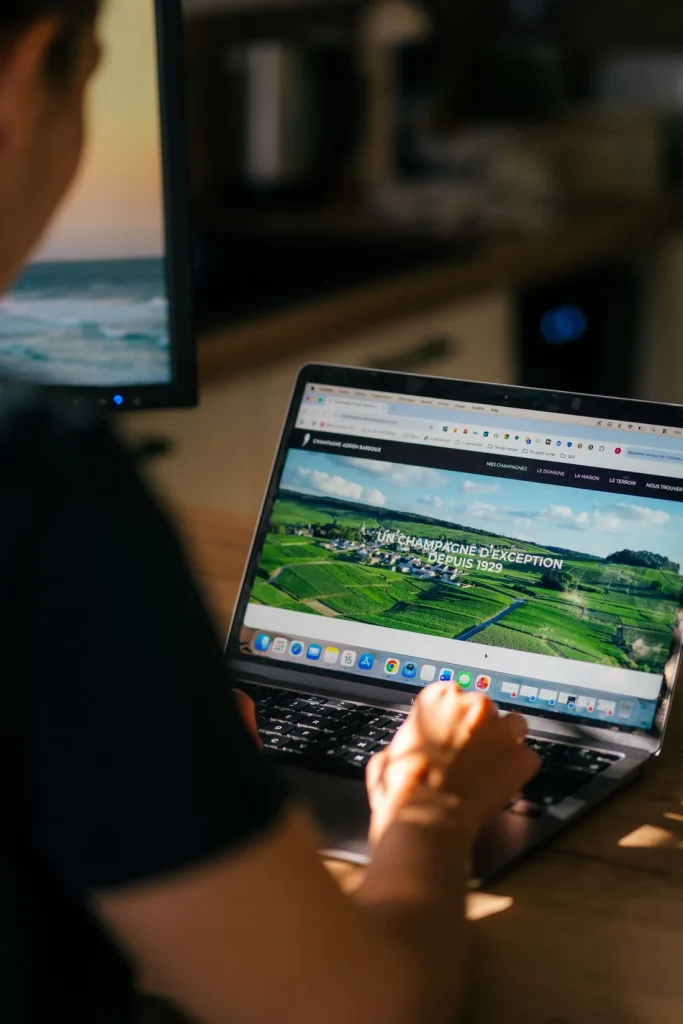 Fanny Robin travaille sur la création d’un site internet WordPress à Capbreton